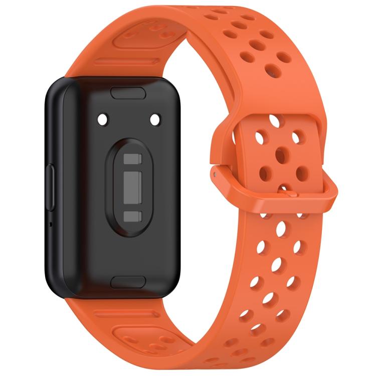 For Samsung Galaxy Fit3 xDfind Colorful Buckle Solid Color Breathable Silicone Watch Band