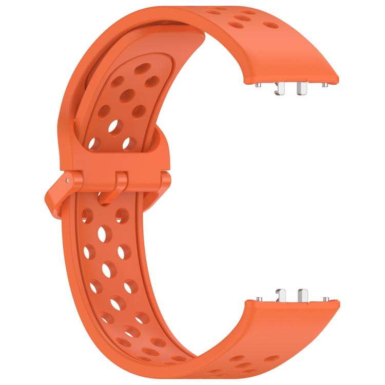 For Samsung Galaxy Fit3 xDfind Colorful Buckle Solid Color Breathable Silicone Watch Band