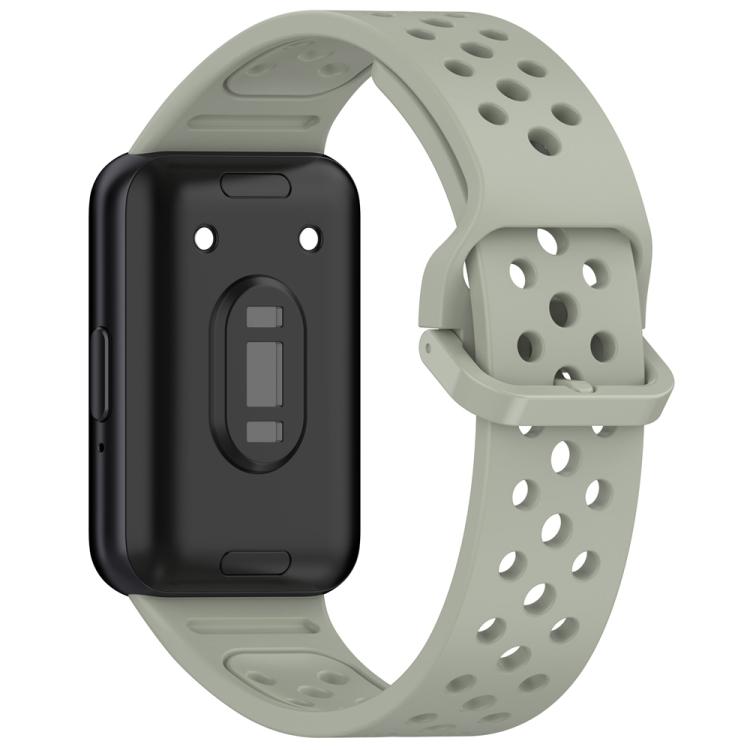 For Samsung Galaxy Fit3 xDfind Colorful Buckle Solid Color Breathable Silicone Watch Band