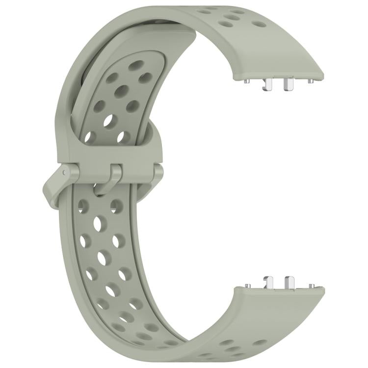 For Samsung Galaxy Fit3 xDfind Colorful Buckle Solid Color Breathable Silicone Watch Band