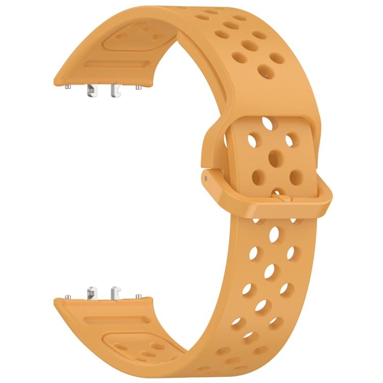 For Samsung Galaxy Fit3 xDfind Colorful Buckle Solid Color Breathable Silicone Watch Band