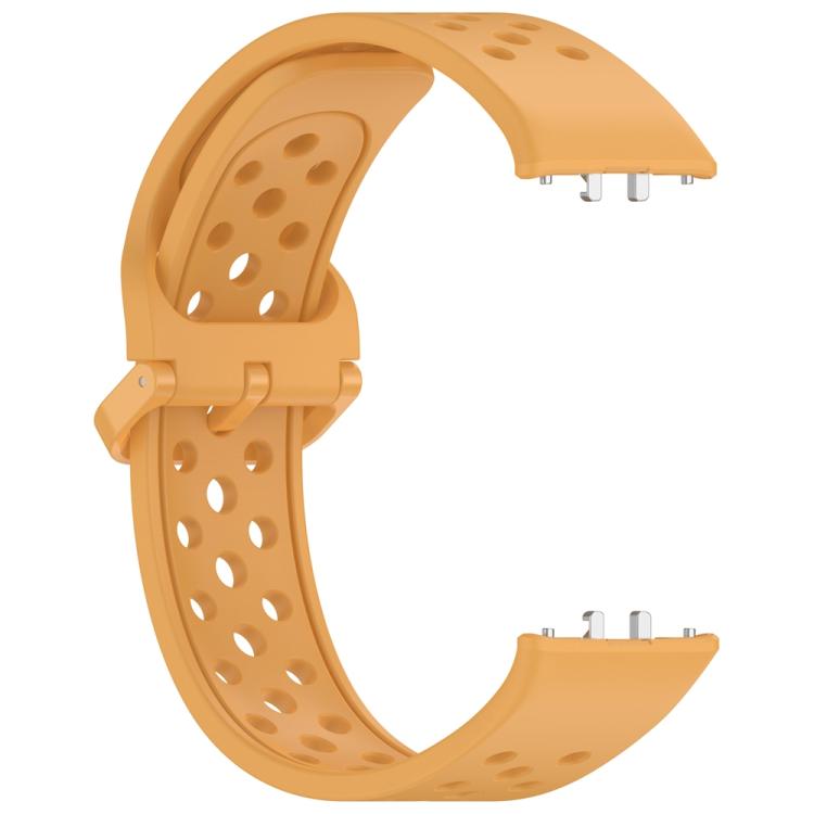 For Samsung Galaxy Fit3 xDfind Colorful Buckle Solid Color Breathable Silicone Watch Band