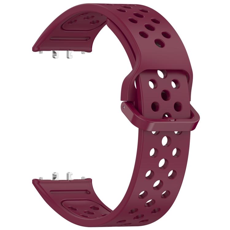 For Samsung Galaxy Fit3 xDfind Colorful Buckle Solid Color Breathable Silicone Watch Band