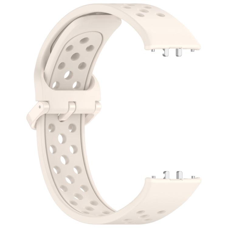 For Samsung Galaxy Fit3 xDfind Colorful Buckle Solid Color Breathable Silicone Watch Band