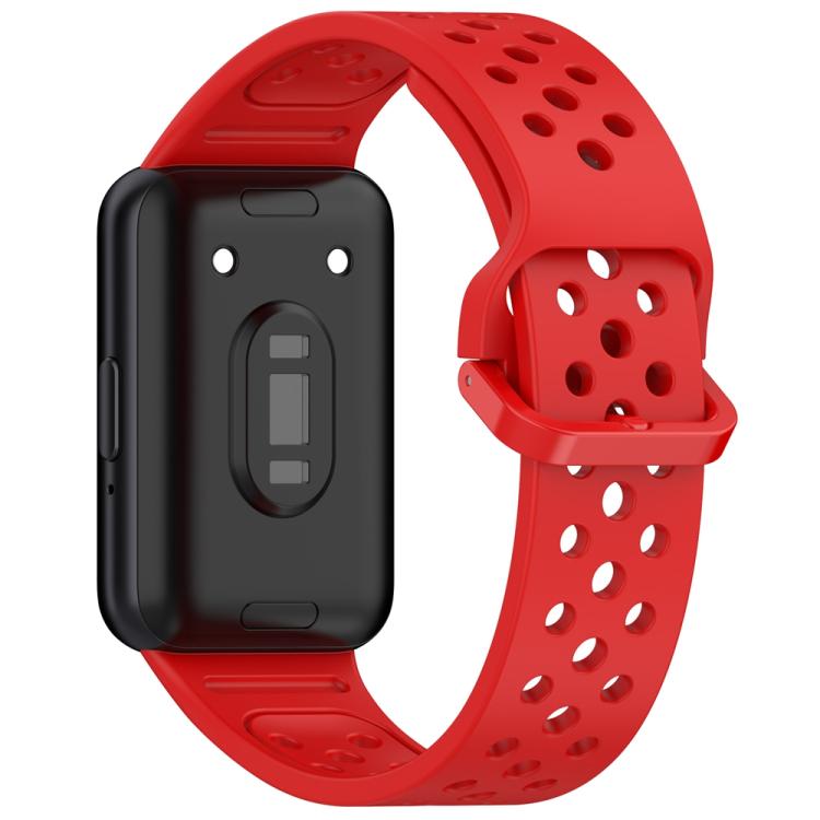 For Samsung Galaxy Fit3 xDfind Colorful Buckle Solid Color Breathable Silicone Watch Band