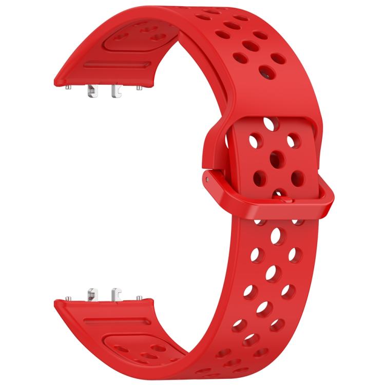 For Samsung Galaxy Fit3 xDfind Colorful Buckle Solid Color Breathable Silicone Watch Band