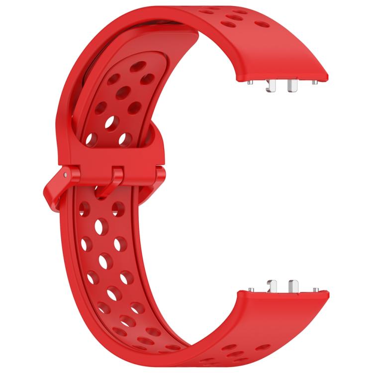 For Samsung Galaxy Fit3 xDfind Colorful Buckle Solid Color Breathable Silicone Watch Band
