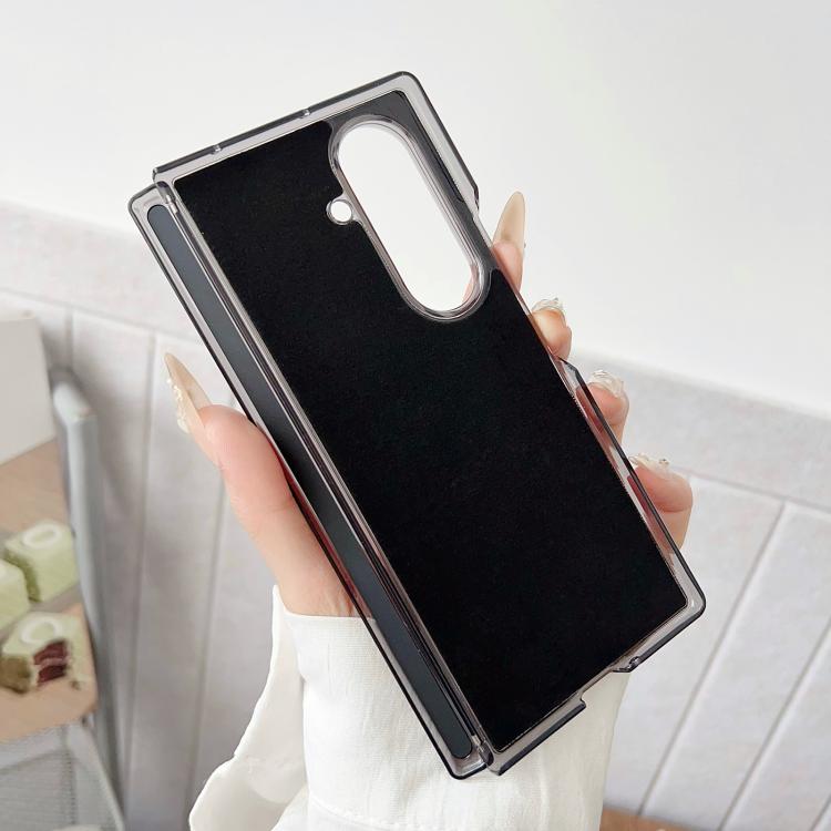 For Samsung Galaxy Z Fold7 Folding Shaft Magsafe Plain Leather Phone Case