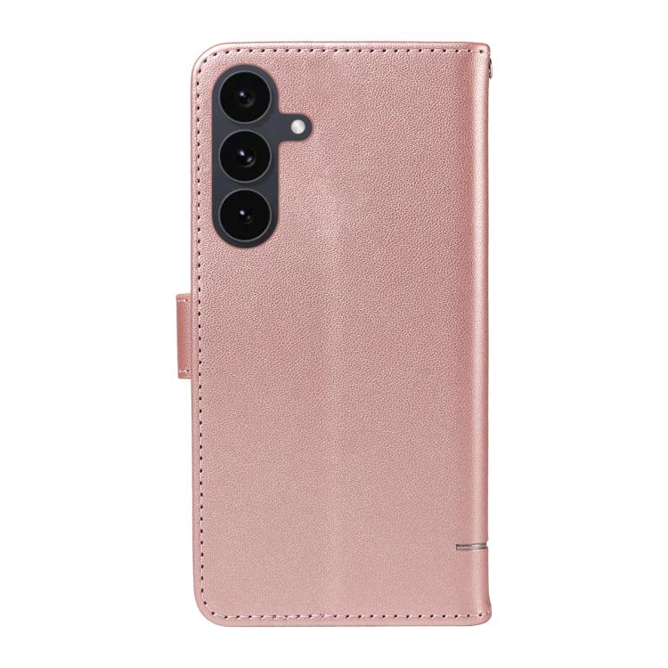 For Galaxy S25 FE 5G Adorable Cat Embossed Pattern Flip Leather Phone Case
