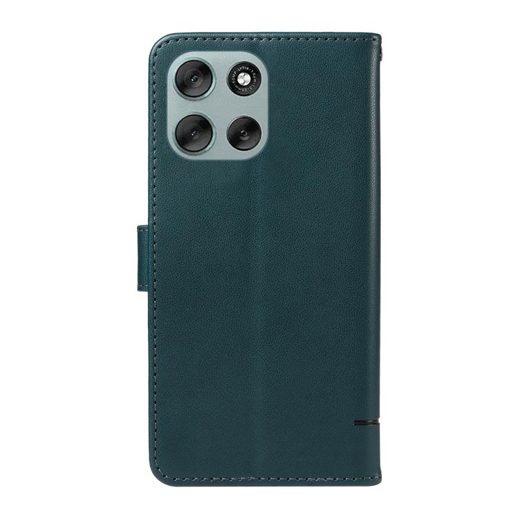 For Motorola Moto G56 5G Adorable Cat Embossed Pattern Flip Leather Phone Case
