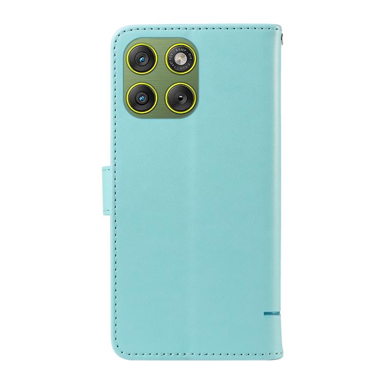 For Motorola Edge 70 5G Adorable Cat Embossed Pattern Flip Leather Phone Case