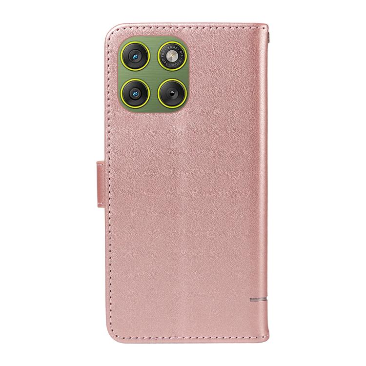For Motorola Edge 70 5G Adorable Cat Embossed Pattern Flip Leather Phone Case