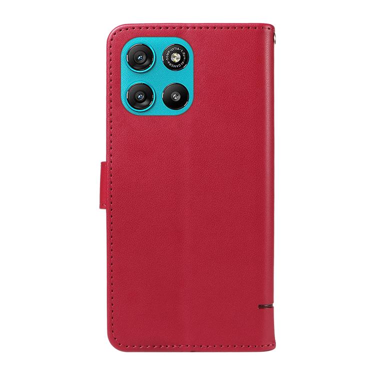 For Motorola Moto G67 Power 5G Adorable Cat Embossed Pattern Flip Leather Phone Case