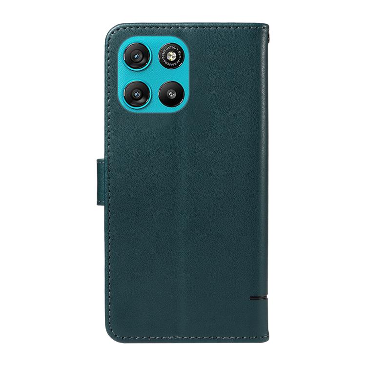 For Motorola Moto G67 Power 5G Adorable Cat Embossed Pattern Flip Leather Phone Case