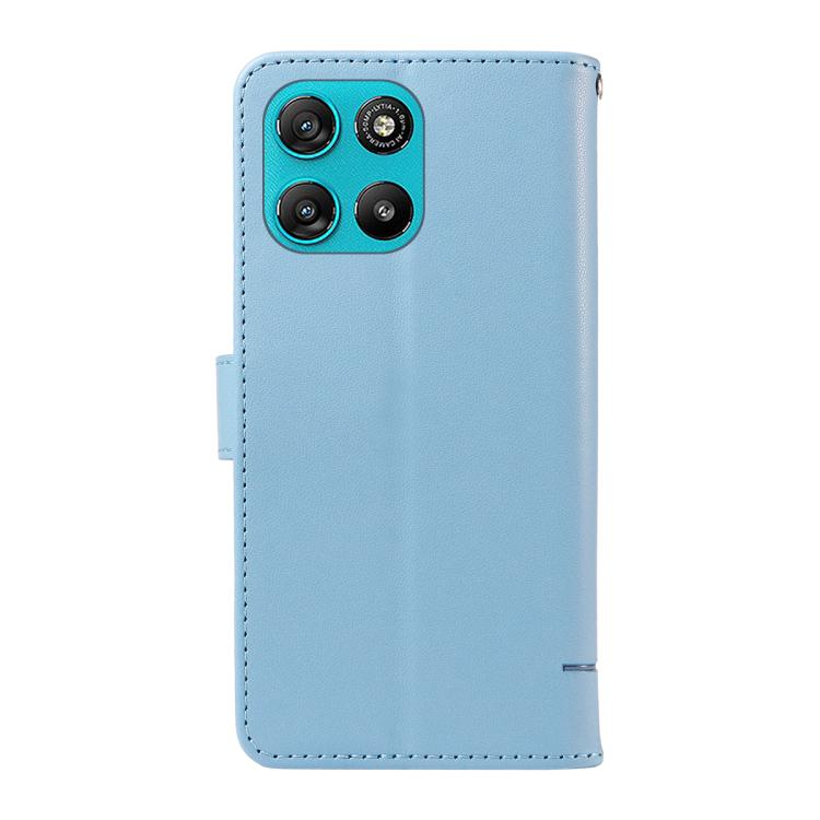 For Motorola Moto G67 Power 5G Adorable Cat Embossed Pattern Flip Leather Phone Case