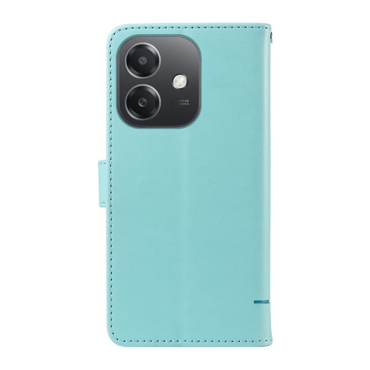 For OPPO A5x 5G Global Adorable Cat Embossed Pattern Flip Leather Phone Case