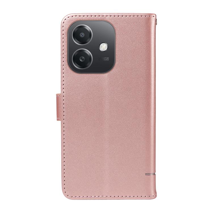 For OPPO A5x 5G Global Adorable Cat Embossed Pattern Flip Leather Phone Case