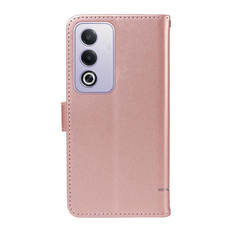 For OPPO K12x 5G Global Adorable Cat Embossed Pattern Flip Leather Phone Case