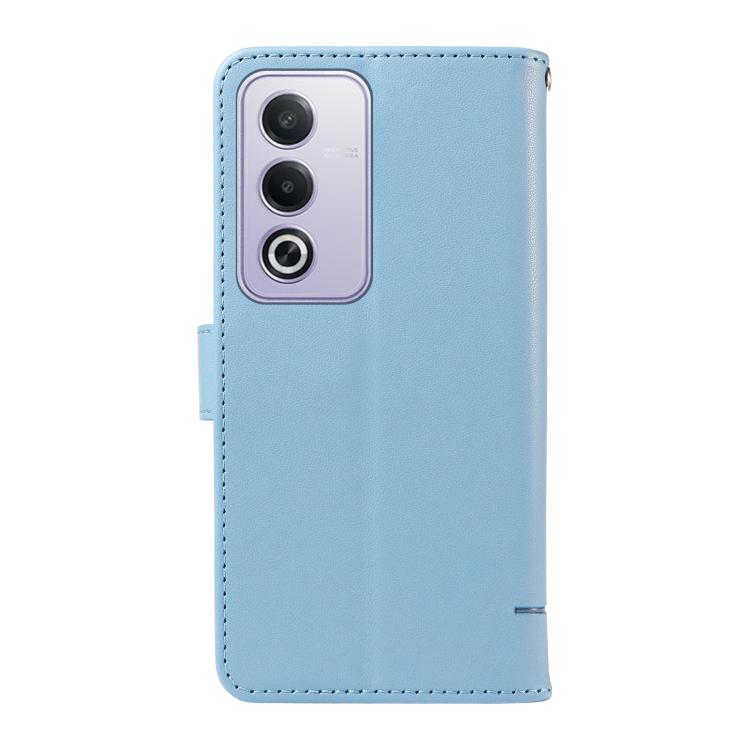 For OPPO K12x 5G Global Adorable Cat Embossed Pattern Flip Leather Phone Case