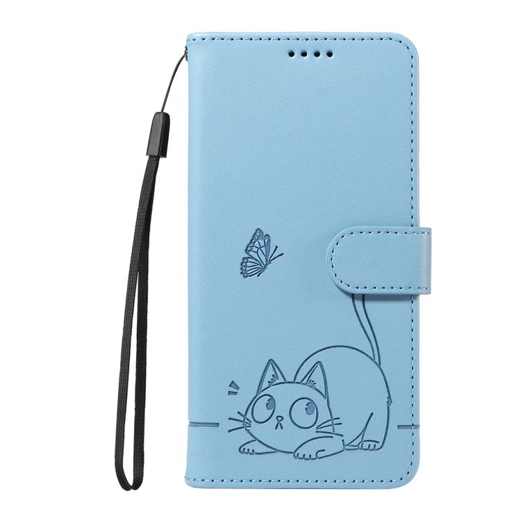 For OPPO Find X9 Pro Adorable Cat Embossed Pattern Flip Leather Phone Case