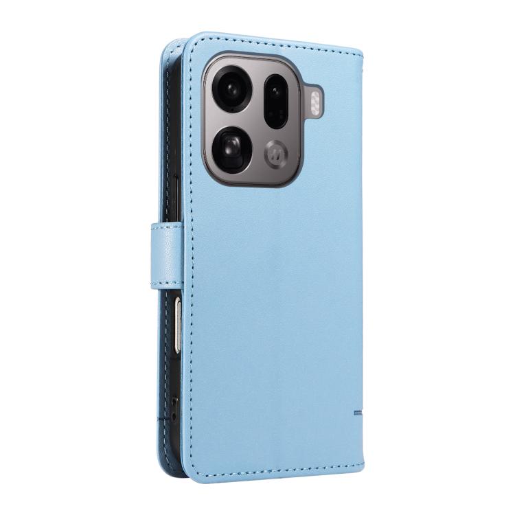 For OPPO Find X9 Pro Adorable Cat Embossed Pattern Flip Leather Phone Case