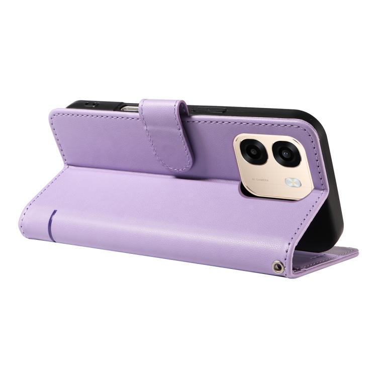 For OPPO A6X 5G / A6 5G Adorable Cat Embossed Pattern Flip Leather Phone Case