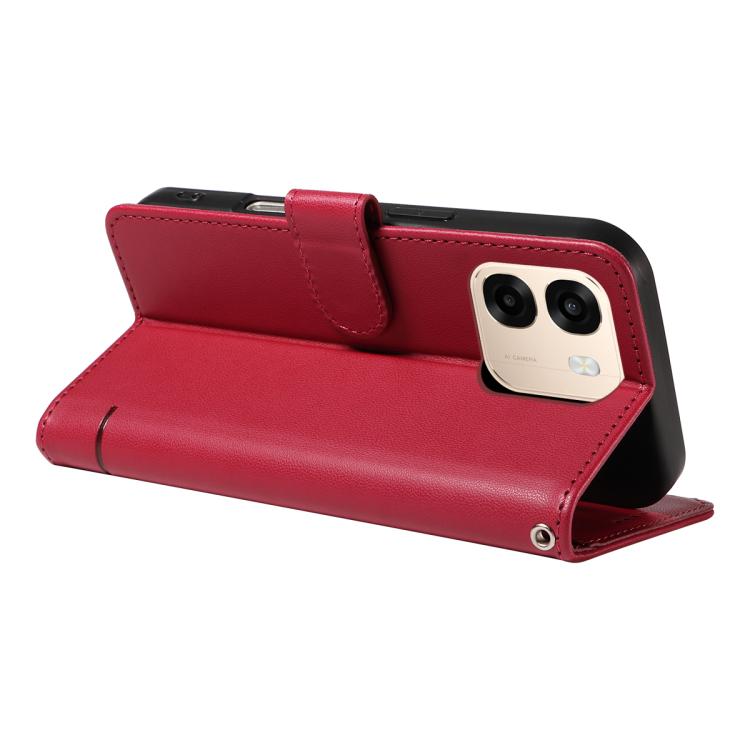 For OPPO A6X 5G / A6 5G Adorable Cat Embossed Pattern Flip Leather Phone Case