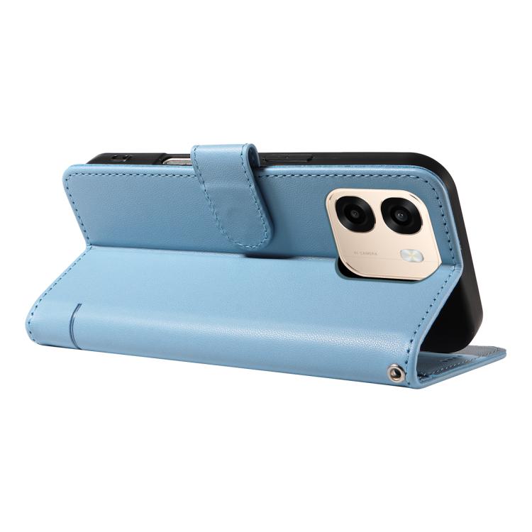 For OPPO A6X 5G / A6 5G Adorable Cat Embossed Pattern Flip Leather Phone Case
