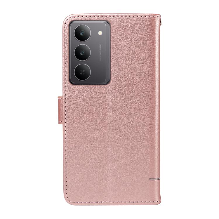 For Realme 14x 5G Global Adorable Cat Embossed Pattern Flip Leather Phone Case