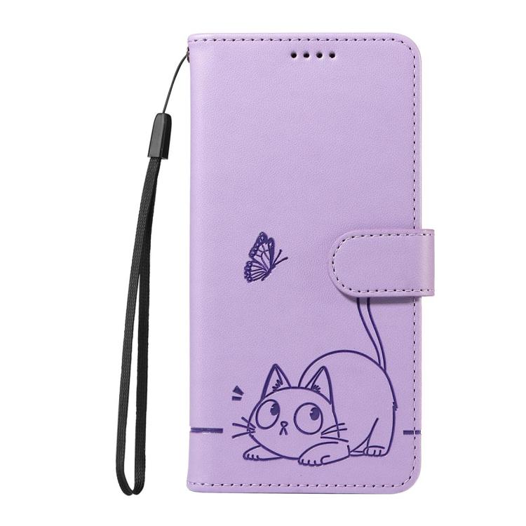 For Realme 15 5G Adorable Cat Embossed Pattern Flip Leather Phone Case