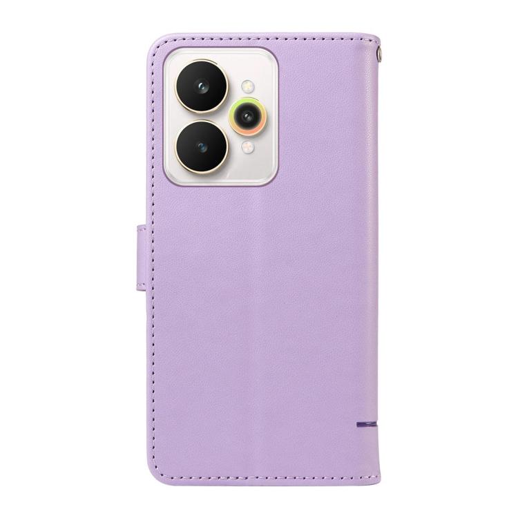 For Realme 15 5G Adorable Cat Embossed Pattern Flip Leather Phone Case