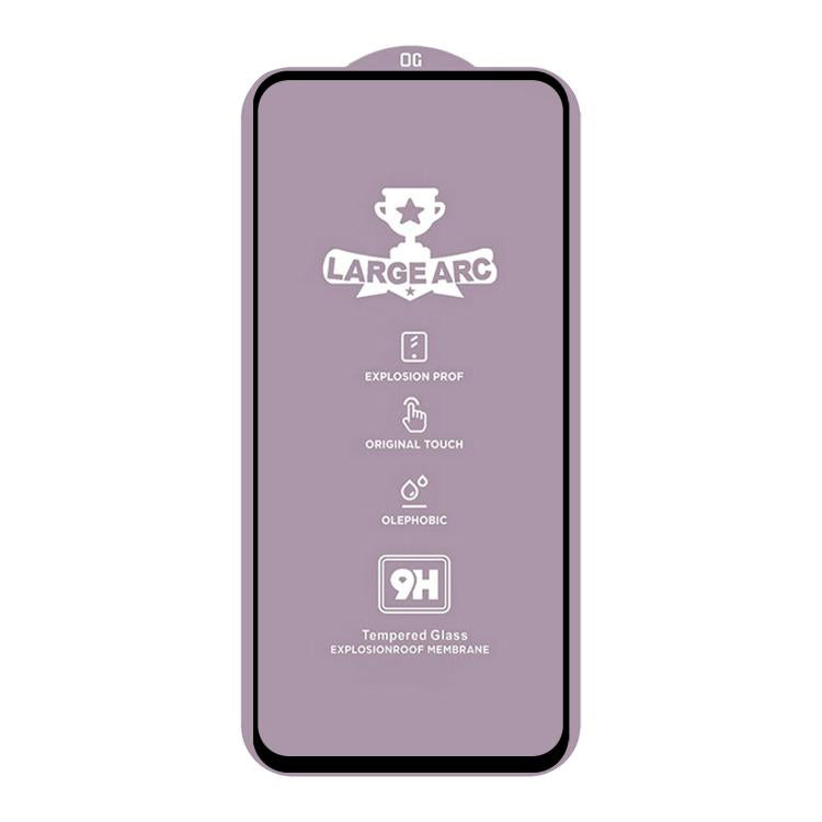 For Realme C55 4G 9H 0.4mm High Aluminum Large Arc Tempered Glass Film
