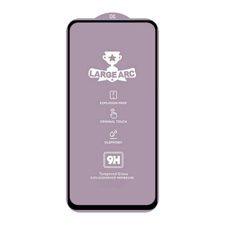 For Realme 12 5G 25pcs 9H 0.4mm High Aluminum Large Arc Tempered Glass Film