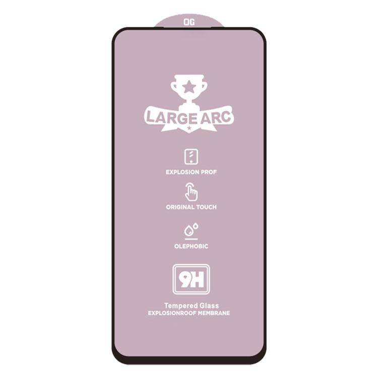 For OPPO A74 4G 25pcs 9H 0.4mm High Aluminum Large Arc Tempered Glass Film