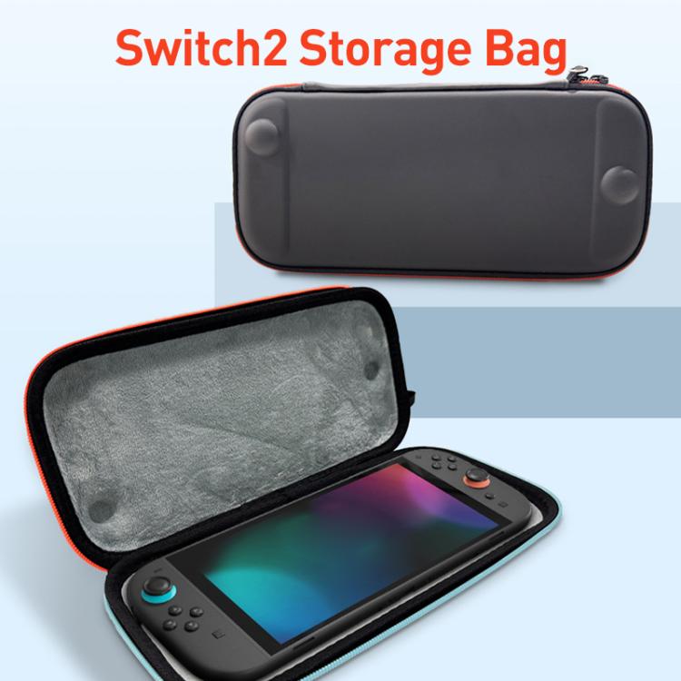 For Nintendo Switch 2 iPlay HBS-2835 Simple Thin Handle Storage Bag with Lanyard - Black