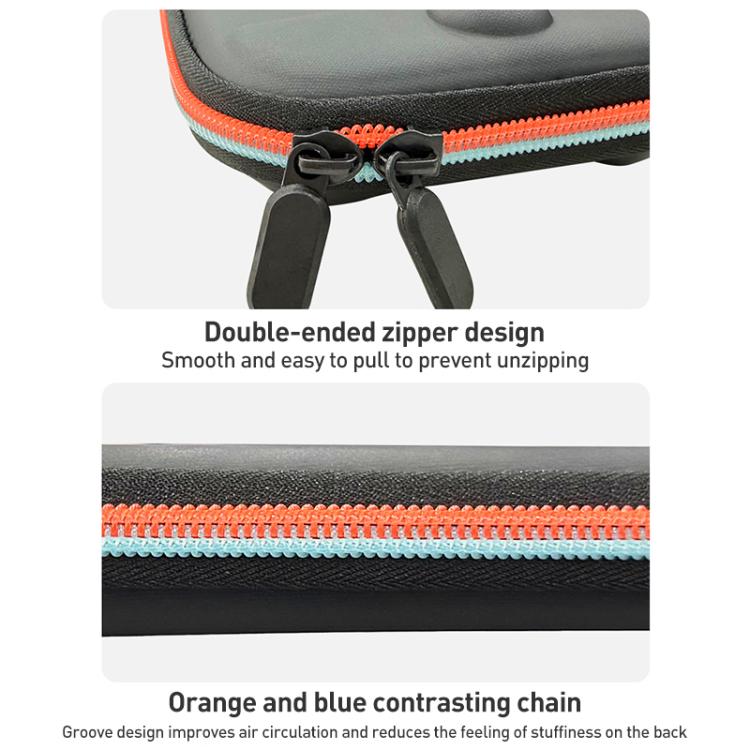 For Nintendo Switch 2 iPlay HBS-2835 Simple Thin Handle Storage Bag with Lanyard - Black