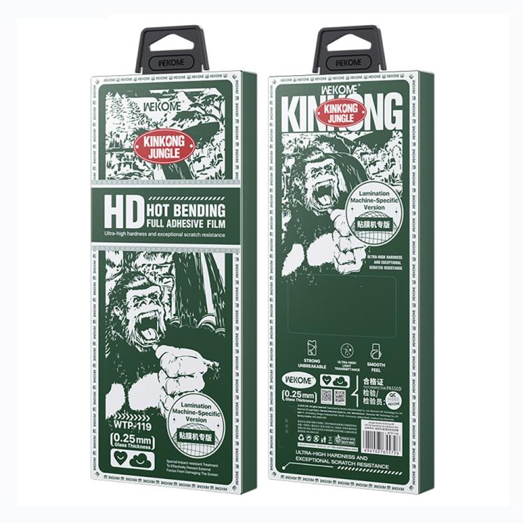 For Xiaomi 15 Pro WK WTP-119 Jungle 9D HD Hot Bending Full Adhesive Film, For Laminating Machine Use - Black Side