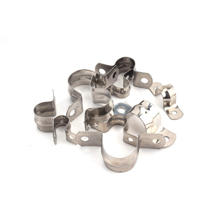 80 in 1 Stainless Steel Hole Tube Clips U-tube Clamp Connecting Ring Hose Clamp