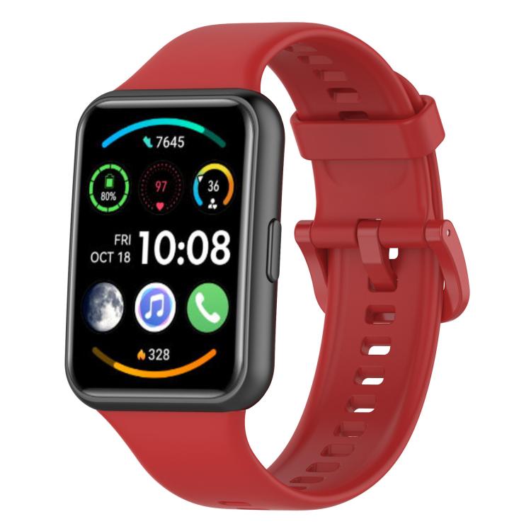 For Huawei Watch Fit 2 xDfind Quick Release Solid Color Silicone Watch Band