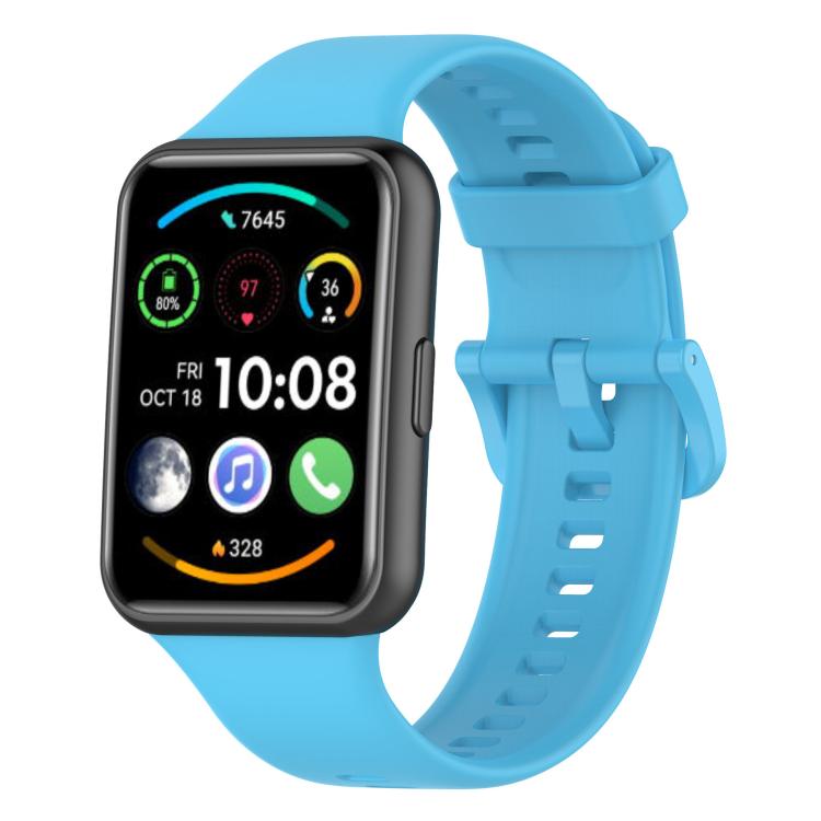 For Huawei Watch Fit 2 xDfind Quick Release Solid Color Silicone Watch Band