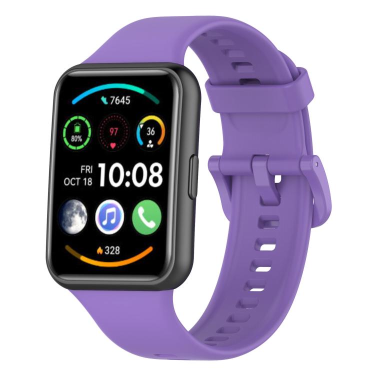 For Huawei Watch Fit 2 xDfind Quick Release Solid Color Silicone Watch Band