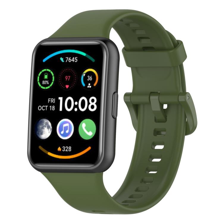 For Huawei Watch Fit 2 xDfind Quick Release Solid Color Silicone Watch Band