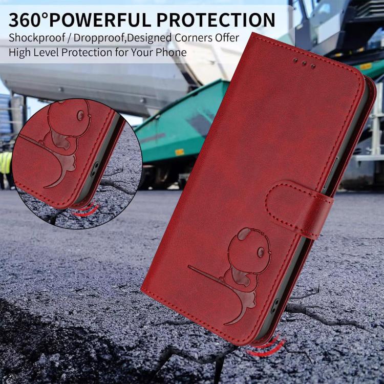 For Honor X40i Litter Panda Embossing RFID Leather Phone Case with Lanyard