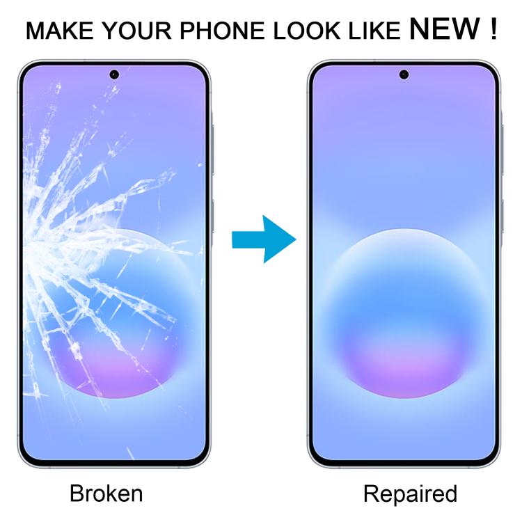 For Galaxy A57 SM-A576B 10pcs Front Screen Outer Glass Lens with OCA Optically Clear Adhesive