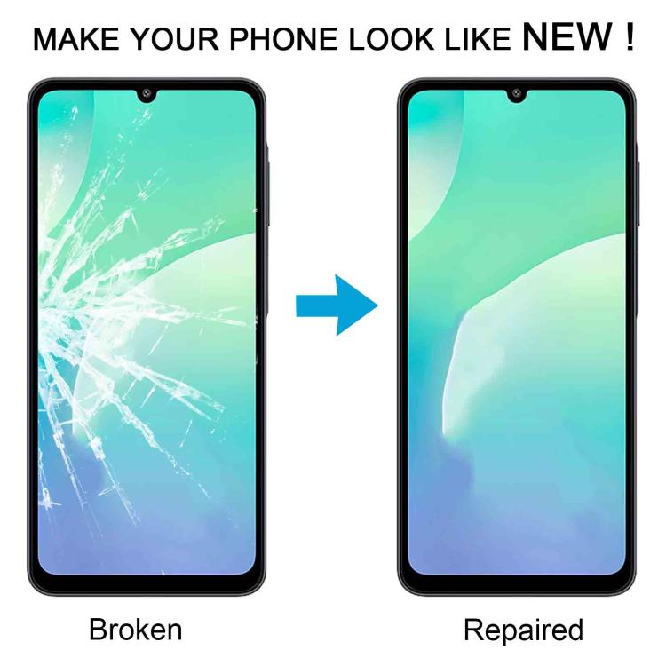 For Galaxy M07 SM-M075F 10pcs Front Screen Outer Glass Lens with OCA Optically Clear Adhesive