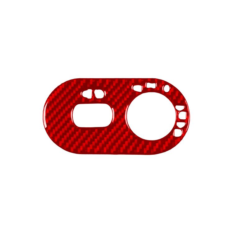 Carbon Fiber Car Headlight Switch Decorative Sticker for SEAT Ibiza 2003-2008, Right Driver