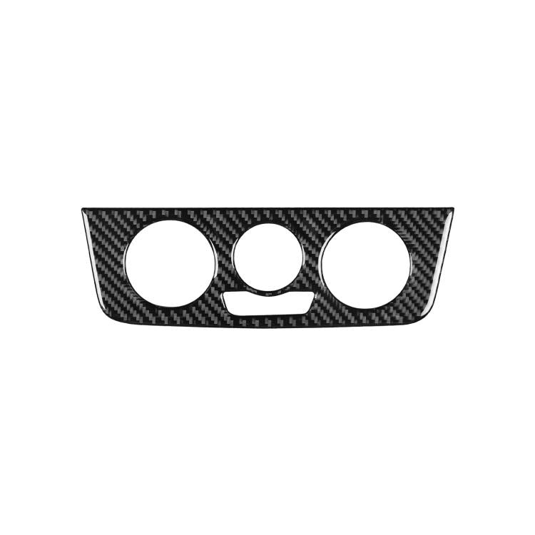 Carbon Fiber Car Air Conditioner Switch Panel A Decorative Sticker for SEAT Ibiza 2009-2014, Left and Right Driver