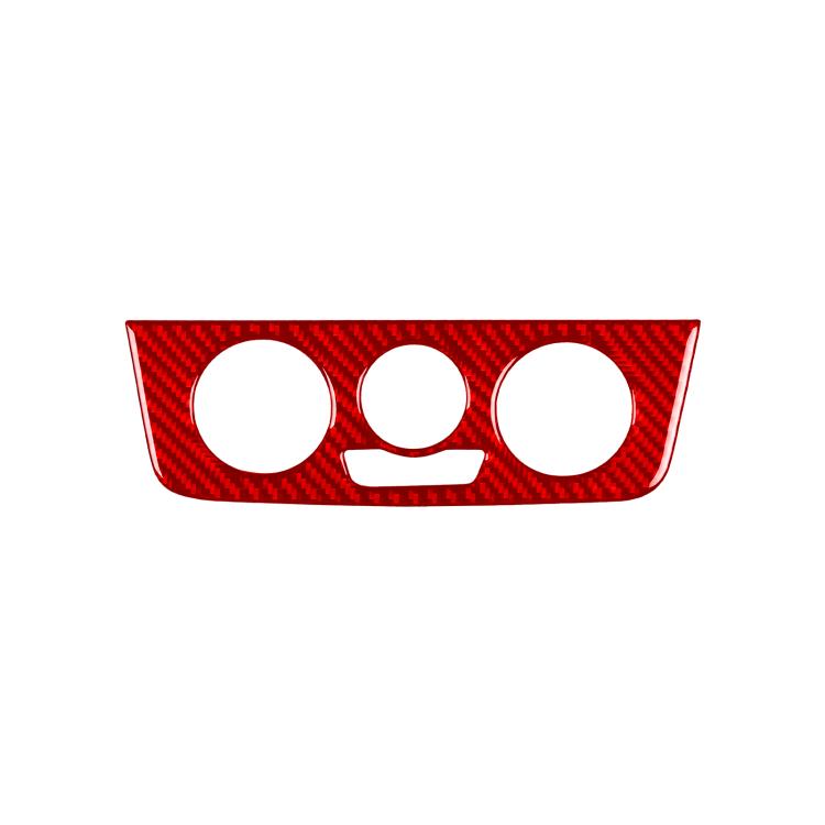 Carbon Fiber Car Air Conditioner Switch Panel A Decorative Sticker for SEAT Ibiza 2009-2014, Left and Right Driver