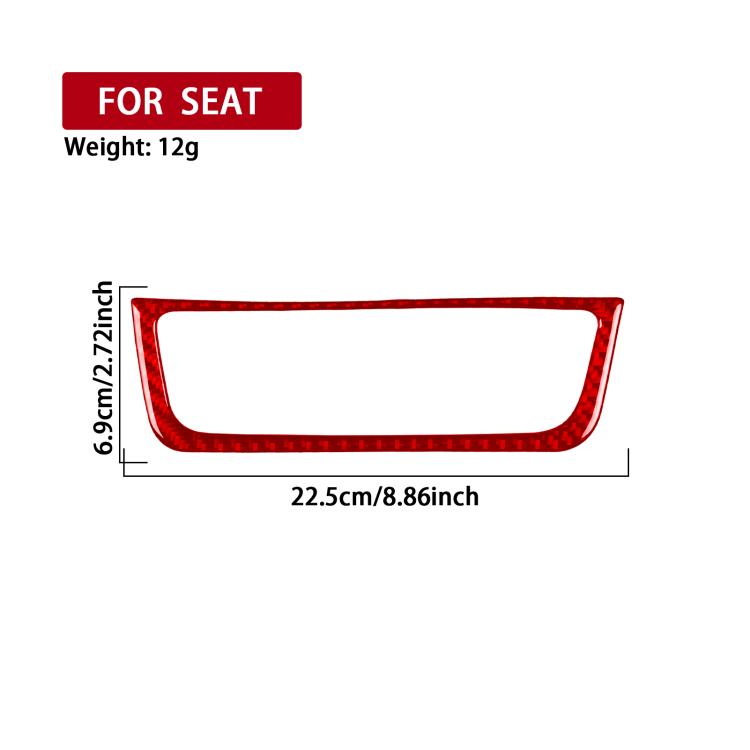 Carbon Fiber Car Air Conditioner Switch Panel B Decorative Sticker for SEAT Ibiza 2009-2014, Left and Right Driver
