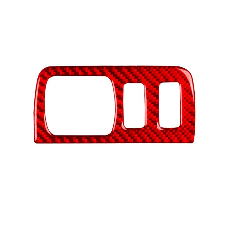 Carbon Fiber Car Headlight Button Frame Decorative Sticker for Renault Fluence 2009-2017 / Megane 2008-2016, Left and Right Driver